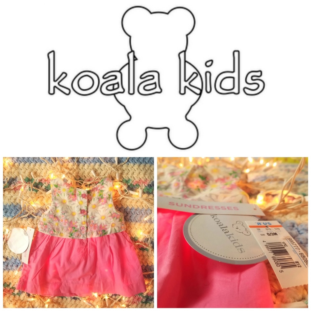 Cute and Floral Pink Sundress Size 0-3 months